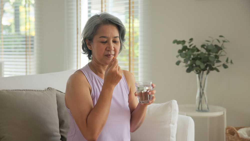 patient with anti-aging nutraceuticals